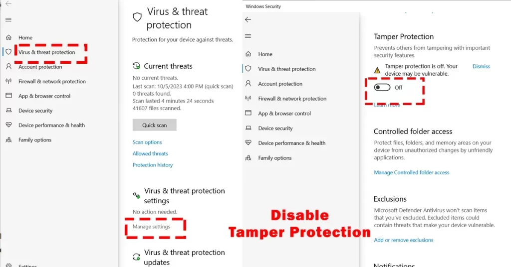 Windows Defender Tamper Protection