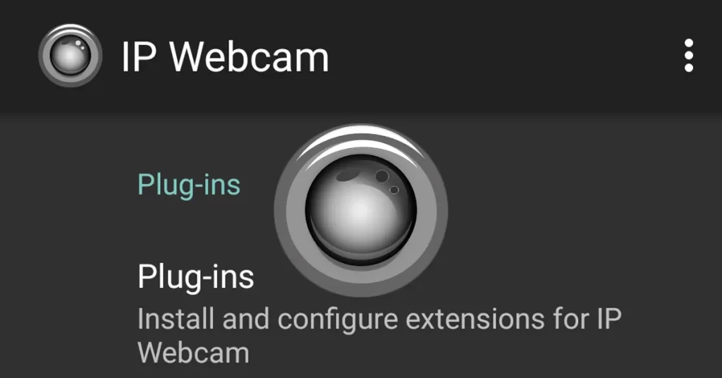 IP webcam