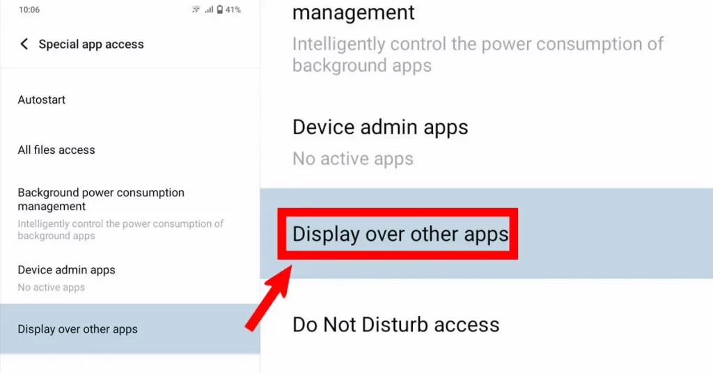 Active Display Over Other Apps