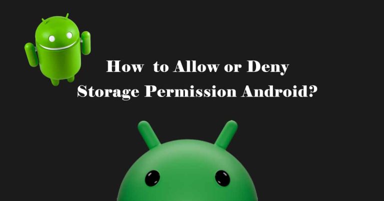 Storage Permission Android Allowed or Denied?